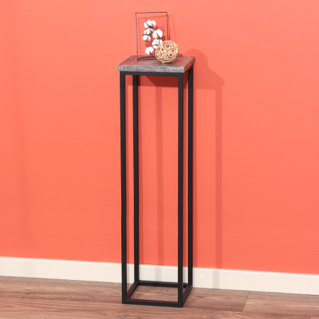 Подставка декоративная 210x210x900, ЛДСП Сосна пасадена / Металлокаркас Черный