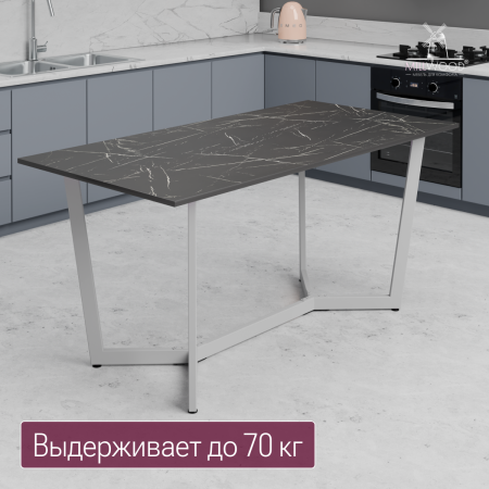 Столешница 1600х800х18, ЛДСП Мрамор Неро