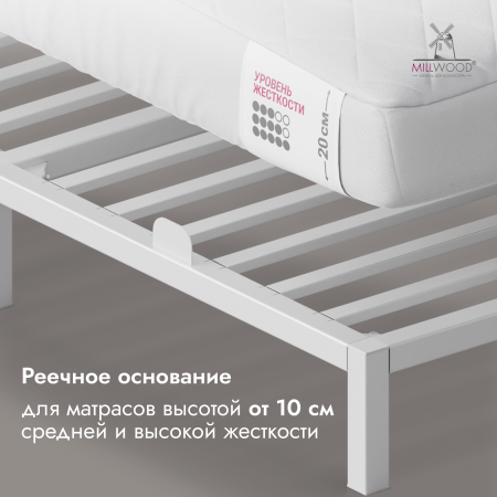 Кровать Сеул (2000х1800), Металлокаркас Белый