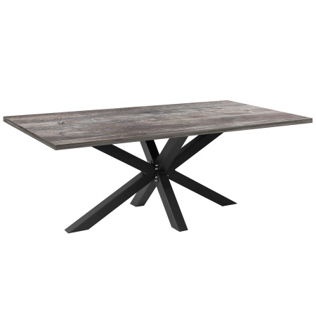 Стол Кейптаун (2200х1100), ЛДСП Сосна пасадена / Металлокаркас Черный