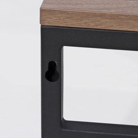 Вешалка для верхней одежды Сканди 3, ЛДСП Дуб табачный крафт / Металлокаркас Графит Вешалка для верхней одежды Сканди 3, ЛДСП Дуб табачный крафт / Металлокаркас Графит