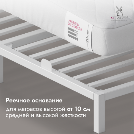Кровать Сеул (2000х1600), Металлокаркас Белый