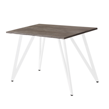 Стол Женева 2 (1300х800) 18мм, ЛДСП Сосна пасадена / Металлокаркас Белый