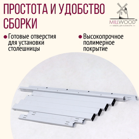 Опора для стола СЕУЛ 1600х800, Металлокаркас Белый Опора для стола СЕУЛ 1600х800, Металлокаркас Белый