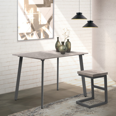 Стол Шанхай (1000х700) 18мм, ЛДСП Бетон / Металлокаркас Графит Стол Шанхай (1000х700) 18мм, ЛДСП Бетон / Металлокаркас Графит