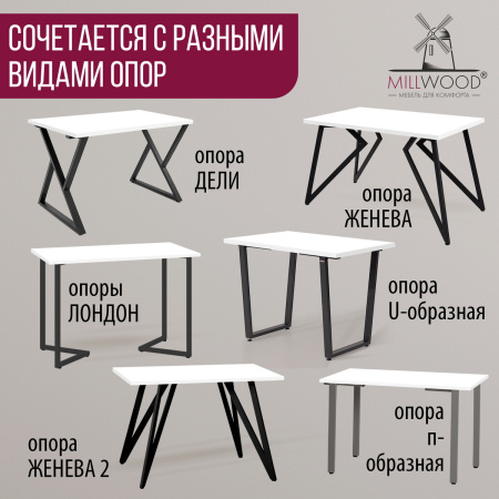 Столешница 1800х800х36, ЛДСП Белый