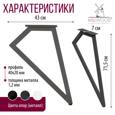 Опоры Женева, Металлокаркас Графит