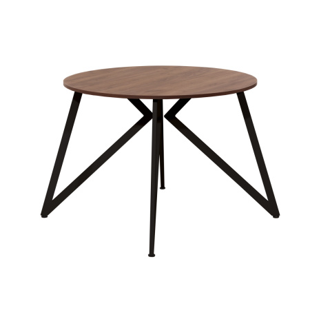 Стол Женева (D1000) 18мм, ЛДСП Дуб табачный крафт / Металлокаркас Черный