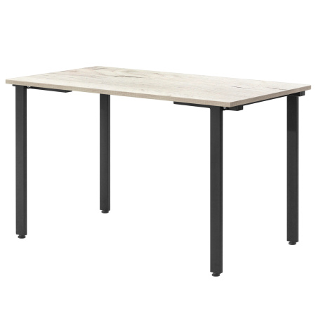 Стол Прага (1200х700) 18мм, ЛДСП Дуб белый крафт / Металлокаркас Графит