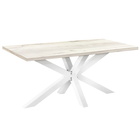 Стол Кейптаун (1800х900), ЛДСП Дуб белый крафт / Металлокаркас Белый