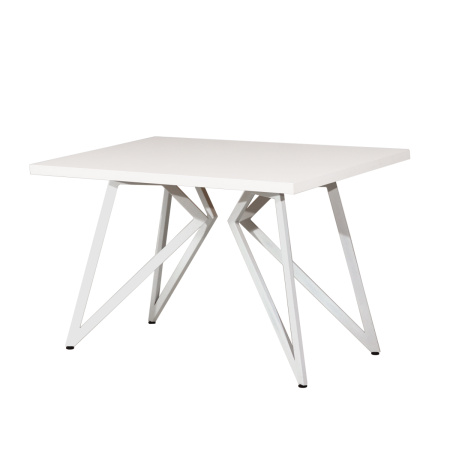 Стол Женева (1300х800), ЛДСП Белый / Металлокаркас Белый