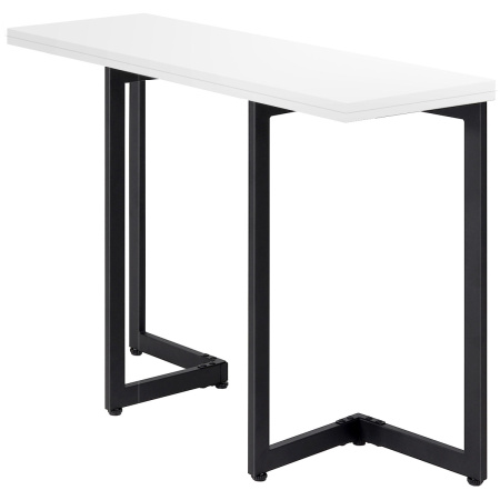 Стол-консоль Арлен 1, ЛДСП Белый / Металлокаркас Черный