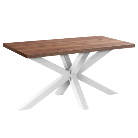 Стол Кейптаун (1600х800), ЛДСП Дуб табачный крафт / Металлокаркас Белый