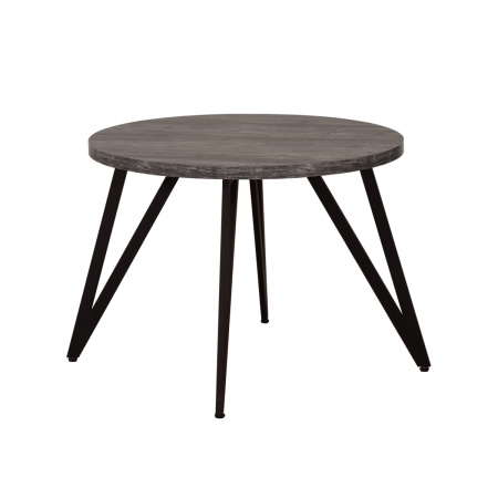 Стол Женева 2 (D1000), ЛДСП Сосна пасадена / Металлокаркас Черный