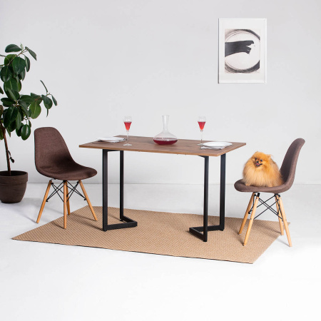 Стол-консоль Арлен 3, ЛДСП Дуб табачный крафт / Металлокаркас Графит