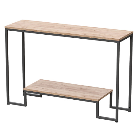 Стол-консоль Пекин 4, ЛДСП Дуб табачный крафт / Металлокаркас Графит