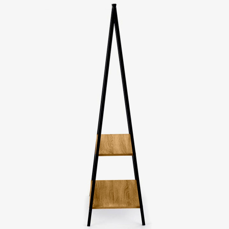 Прихожая Сканди 5, ЛДСП Дуб золотой крафт / Металлокаркас Черный