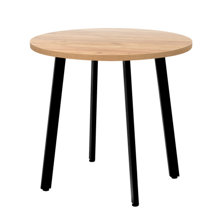 Стол Шанхай (D900), ЛДСП Дуб золотой крафт / Металлокаркас Графит