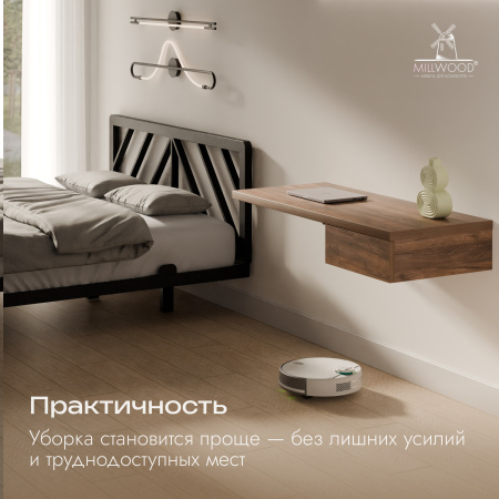 Стол консольный Берген (1200x500), ЛДСП Дуб табачный крафт \ Металлокаркас Черный