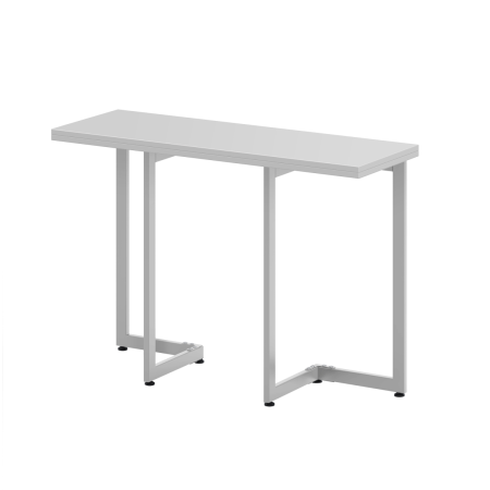 Стол-консоль Арлен 1, ЛДСП Белый / Металлокаркас Белый