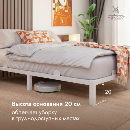 Кровать Сеул (2000х1600), Металлокаркас Белый