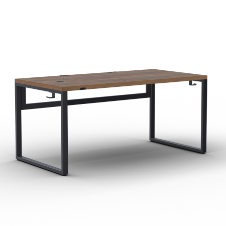 Стол Каир Смарт (1400х800), ЛДСП Дуб табачный крафт \ Металлокаркас Черный