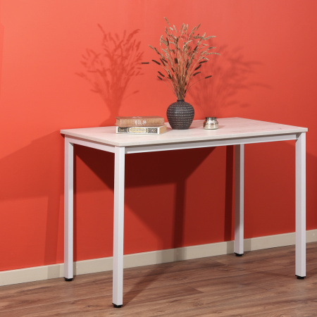 Стол Сеул (1200х700), ЛДСП Дуб белый крафт / Металлокаркас Белый Стол Сеул (1200х700), ЛДСП Дуб белый крафт / Металлокаркас Белый