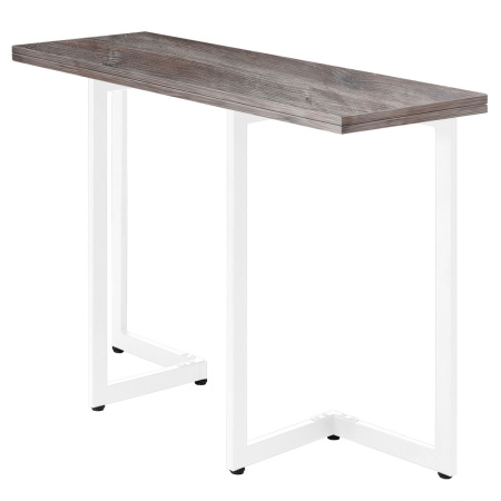 Стол-консоль Арлен 2, ЛДСП Сосна пасадена / Металлокаркас Белый