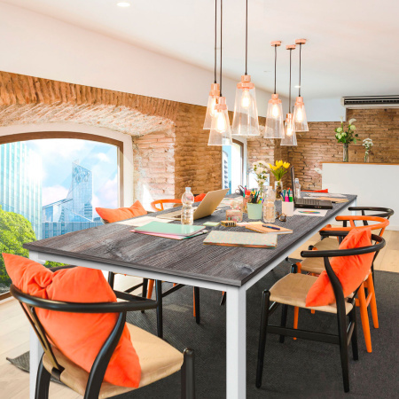 Стол Сеул (1600х800), ЛДСП Сосна пасадена / Металлокаркас Белый Стол Сеул (1600х800), ЛДСП Сосна пасадена / Металлокаркас Белый