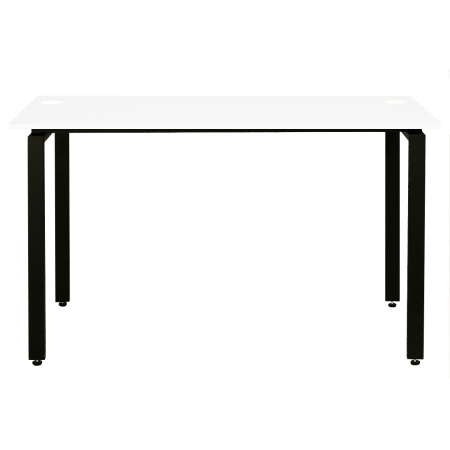 Стол Сиэтл (1300х700) 18 мм, ЛДСП Белый / Металлокаркас Черный