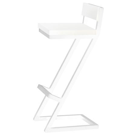 Стул барный Оберг 2, ЛДСП Белый / Металлокаркас Белый