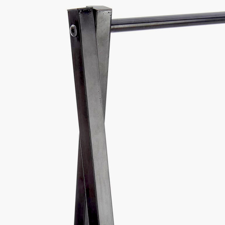 Прихожая Сканди 5, ЛДСП Белый / Металлокаркас Черный