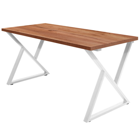 Стол Дели (1200х700), ЛДСП Дуб табачный крафт / Металлокаркас Белый