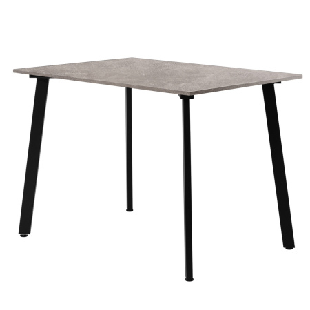Стол Шанхай (1000х700) 18мм, ЛДСП Бетон / Металлокаркас Черный