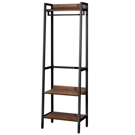 Прихожая Сканди 6, ЛДСП Дуб табачный крафт / Металлокаркас Черный