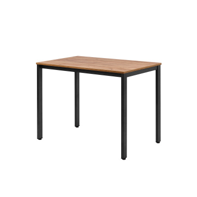 Стол Сеул (1000х600), ЛДСП Дуб табачный крафт / Металлокаркас Черный