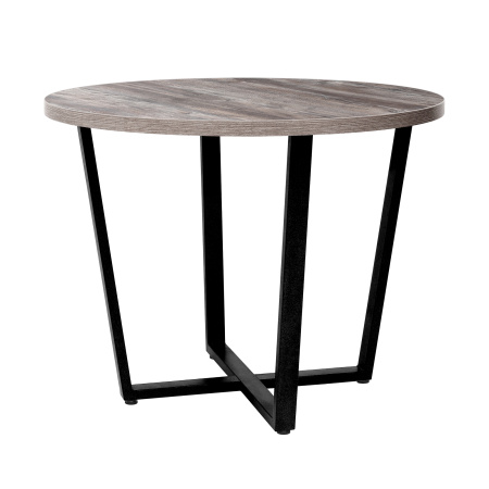 Стол Орлеан (D1000), ЛДСП Сосна пасадена / Металлокаркас Черный