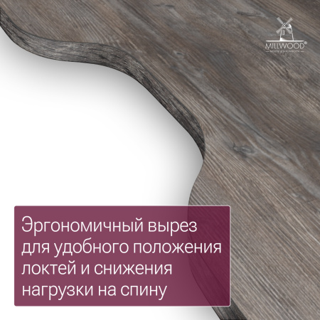 Стол угловой Каир с полкой (2000х1200), ЛДСП Сосна пасадена \ Металлокаркас Черный