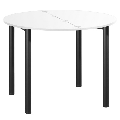 Стол-консоль Далис 1, ЛДСП Белый / Металлокаркас Черный Стол-консоль Далис 1, ЛДСП Белый / Металлокаркас Черный