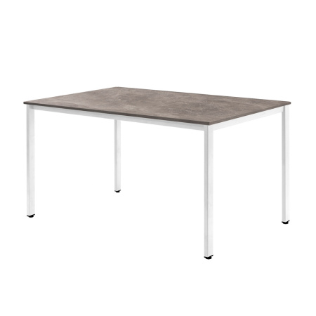 Стол Сеул (1300х800), ЛДСП Бетон / Металлокаркас Белый Стол Сеул (1300х800), ЛДСП Бетон / Металлокаркас Белый