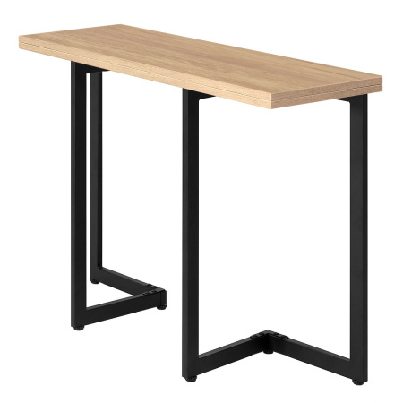 Стол-консоль Арлен 1, ЛДСП Дуб золотой крафт / Металлокаркас Черный