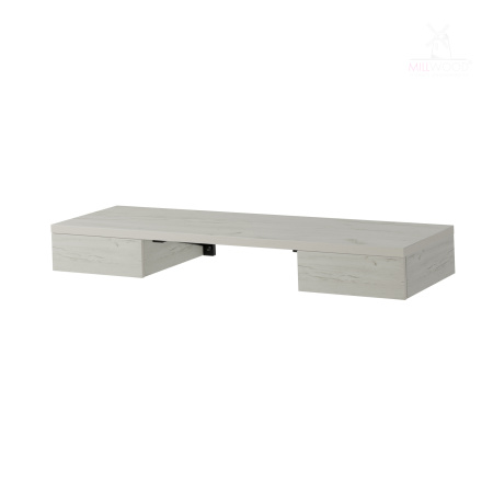 Стол консольный Берген (1600х500), ЛДСП Дуб белый крафт \ Металлокаркас Черный