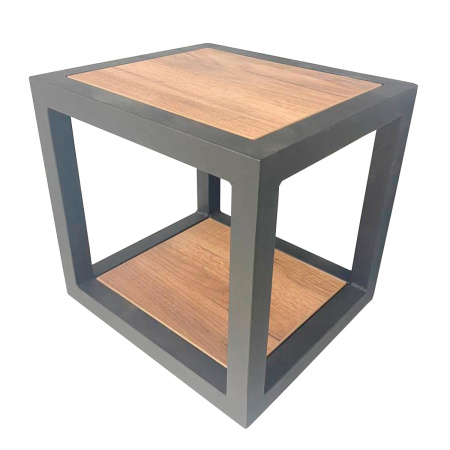 Полка Лофт 6 Венеция, ЛДСП Дуб табачный крафт / Металлокаркас Графит