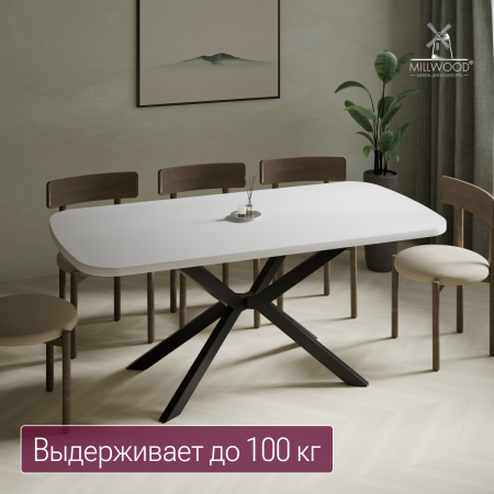 Столешница закругленная 2000х1000х36, ЛДСП Белый