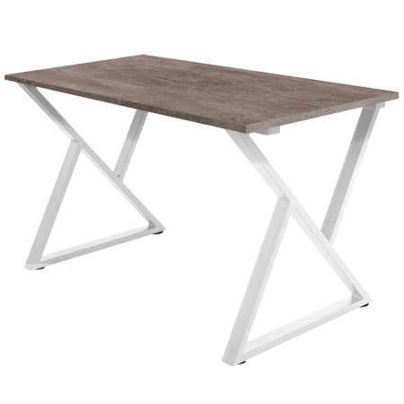 Стол Дели (1000х700) 18мм, ЛДСП Бетон / Металлокаркас Белый