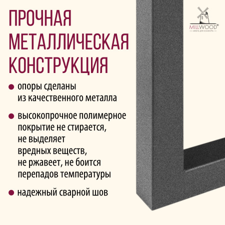 Опоры Лондон, Металлокаркас Графит