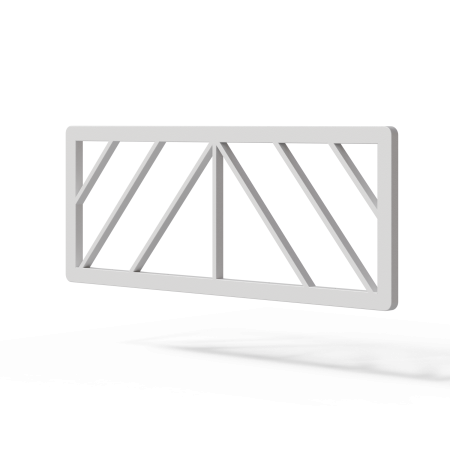 Изголовье для кровати Афина 1800 (180х62 см), Металлокаркас Белый