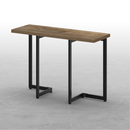 Стол-консоль Арлен 1, ЛДСП Дуб табачный крафт / Металлокаркас Черный