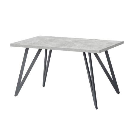 Стол Женева 2 (1300х800), ЛДСП Бетон / Металлокаркас Графит