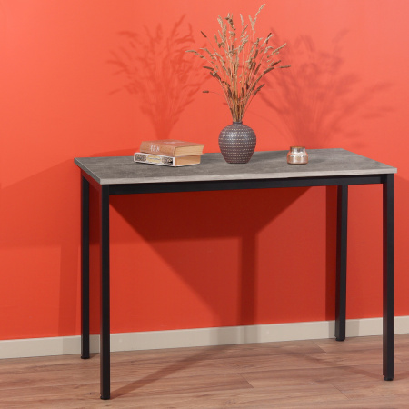 Стол Сеул (1300х800), ЛДСП Бетон / Металлокаркас Черный Стол Сеул (1300х800), ЛДСП Бетон / Металлокаркас Черный